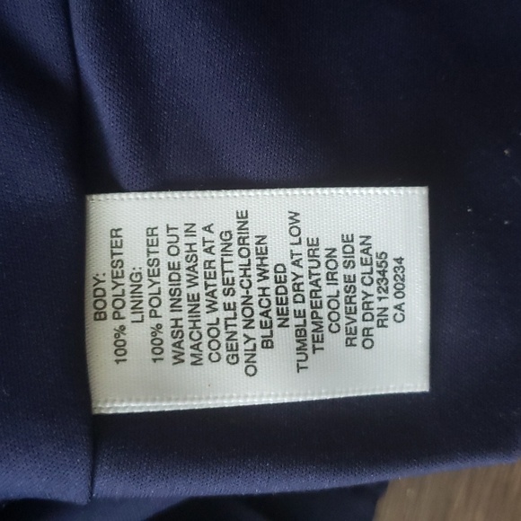 Lord & Taylor Classic Navy Skirt Small - Picture 5 of 5